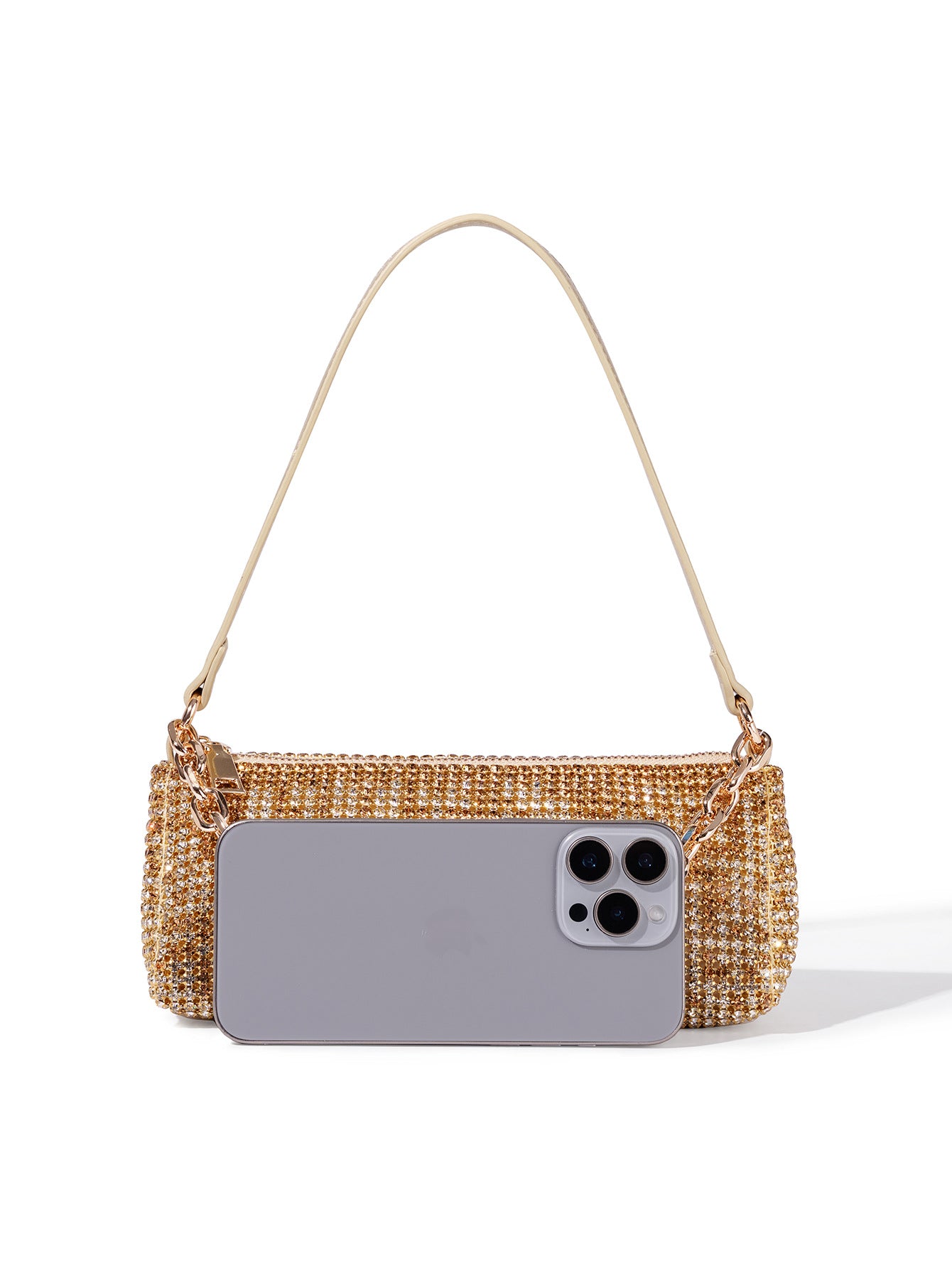 Fashion Triangle King Bag Single Shoulder Crossbody Bag Diamond-Studded Bag Evening Bag