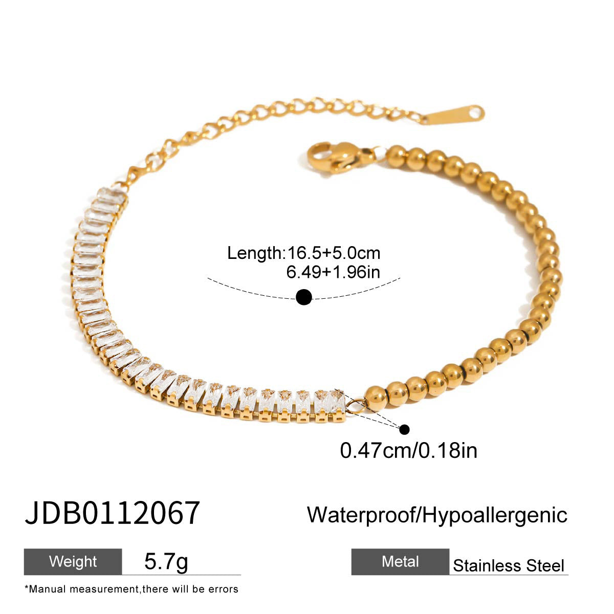 Titanium steel jewelry, stainless steel layered bracelets, light luxury high-end non-fading jewelry, tennis chains