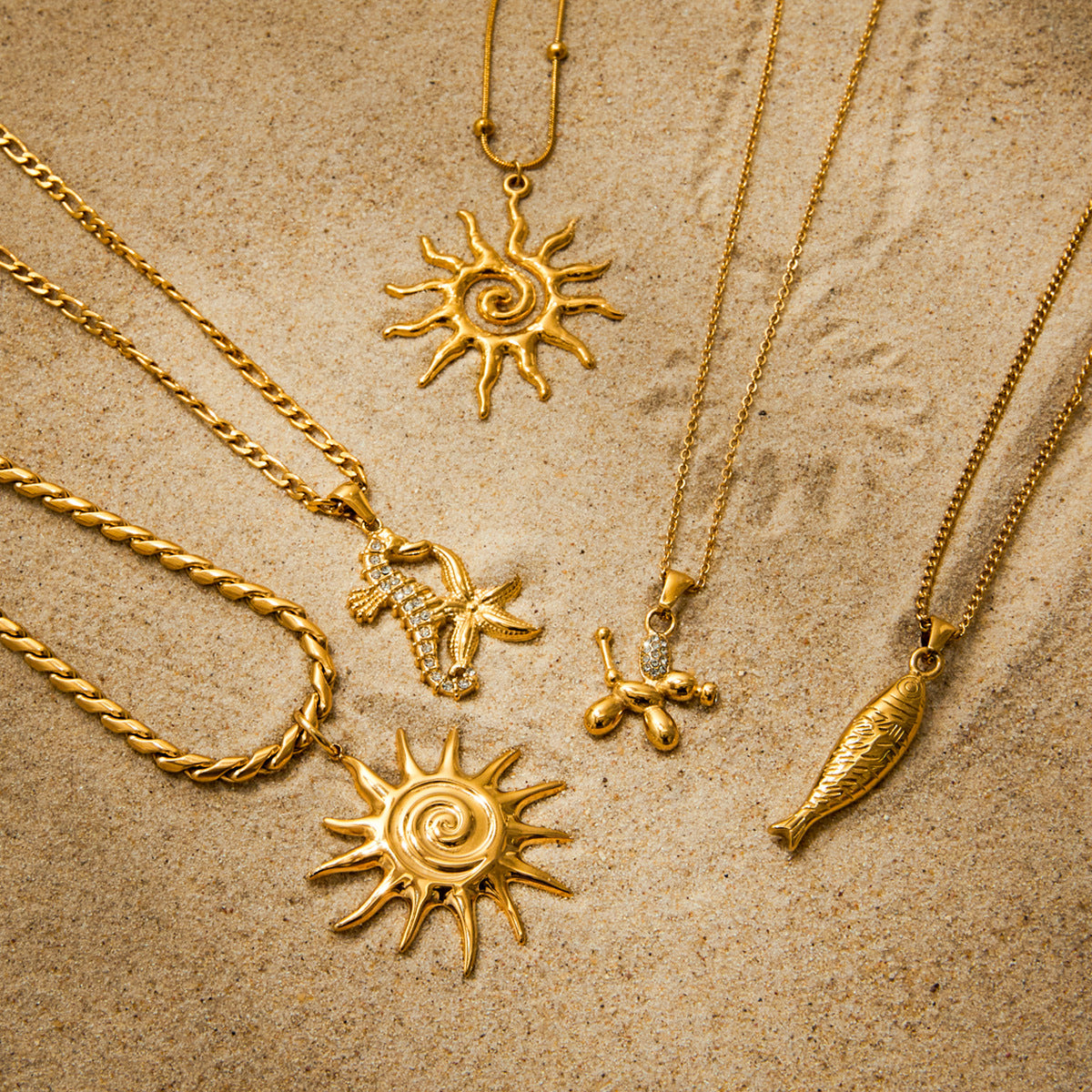 Stainless steel holiday jewelry titanium steel necklace light luxury high-end clavicle chain