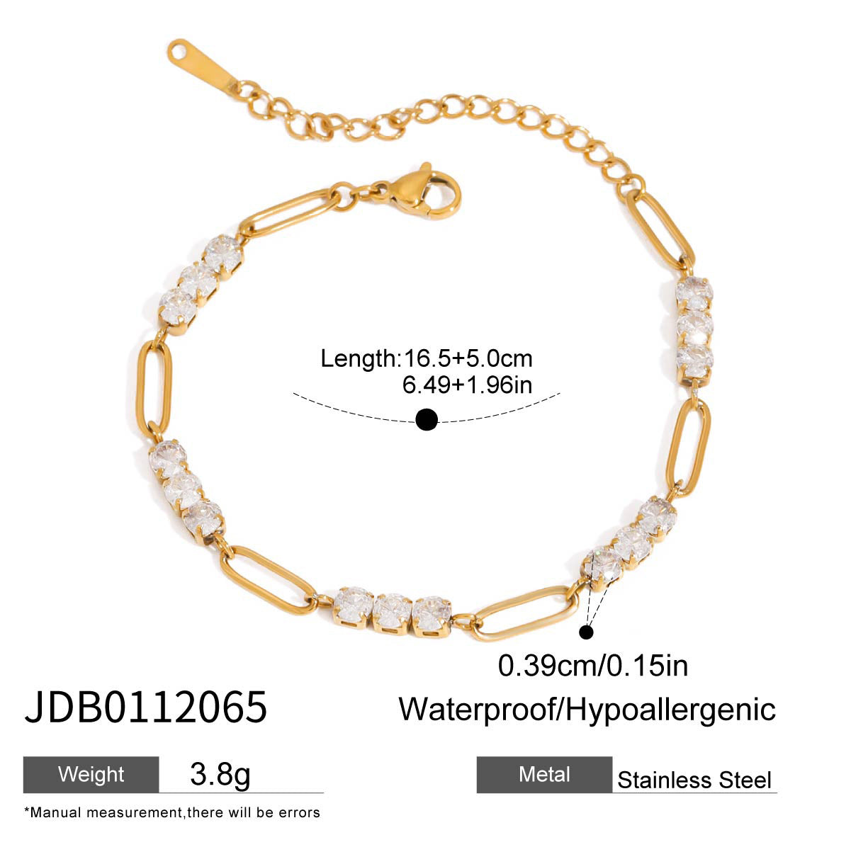 Titanium steel jewelry, stainless steel layered bracelets, light luxury high-end non-fading jewelry, tennis chains