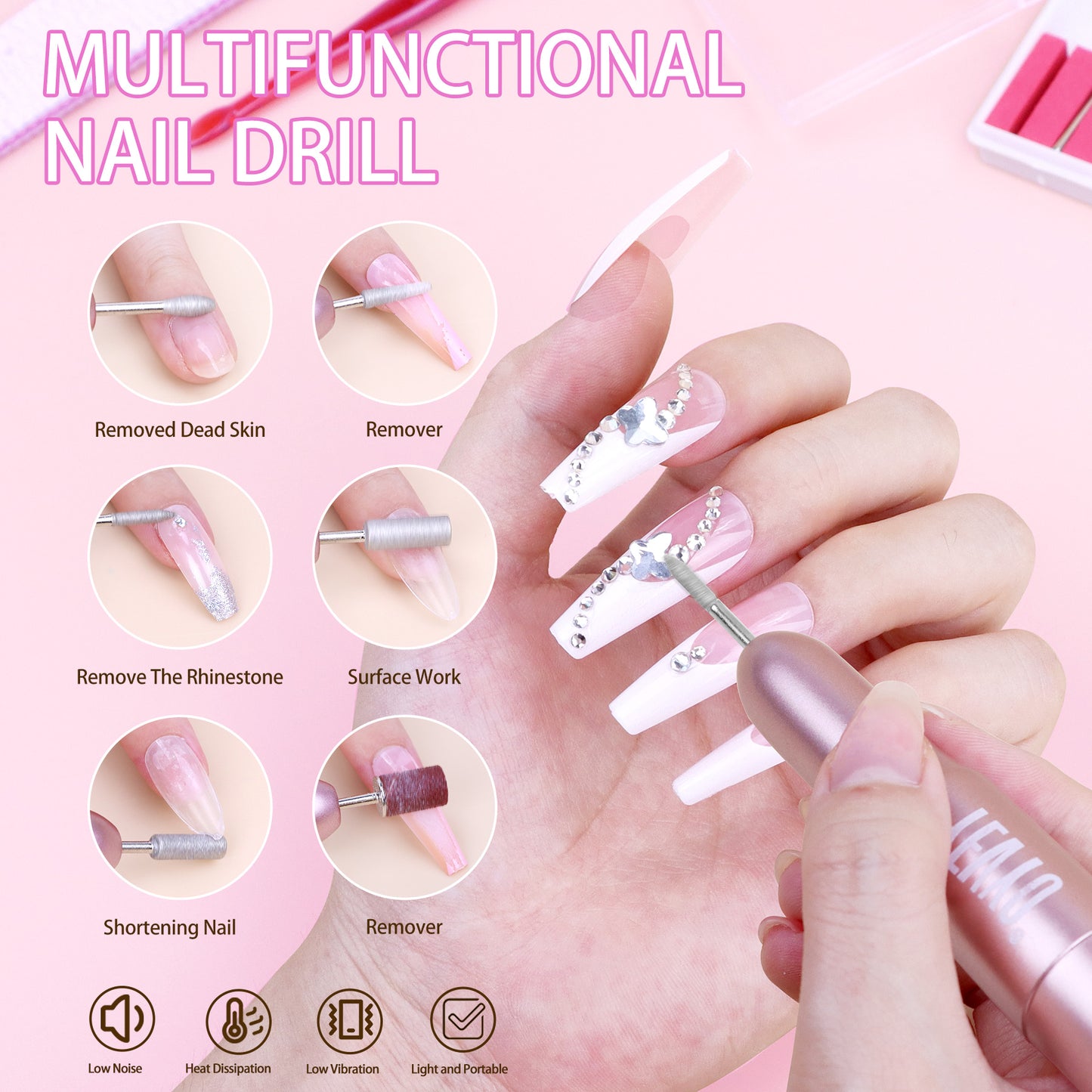 Acrylic Nail Kit with Nail Drill and UV Light, Birthday Gifts for Women, Valentines Day Gifts for Girls, Professional Nail Kit Acrylic Set with Everything for Beginner
