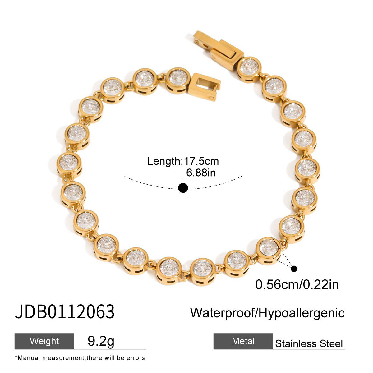 Titanium steel jewelry, stainless steel layered bracelets, light luxury high-end non-fading jewelry, tennis chains