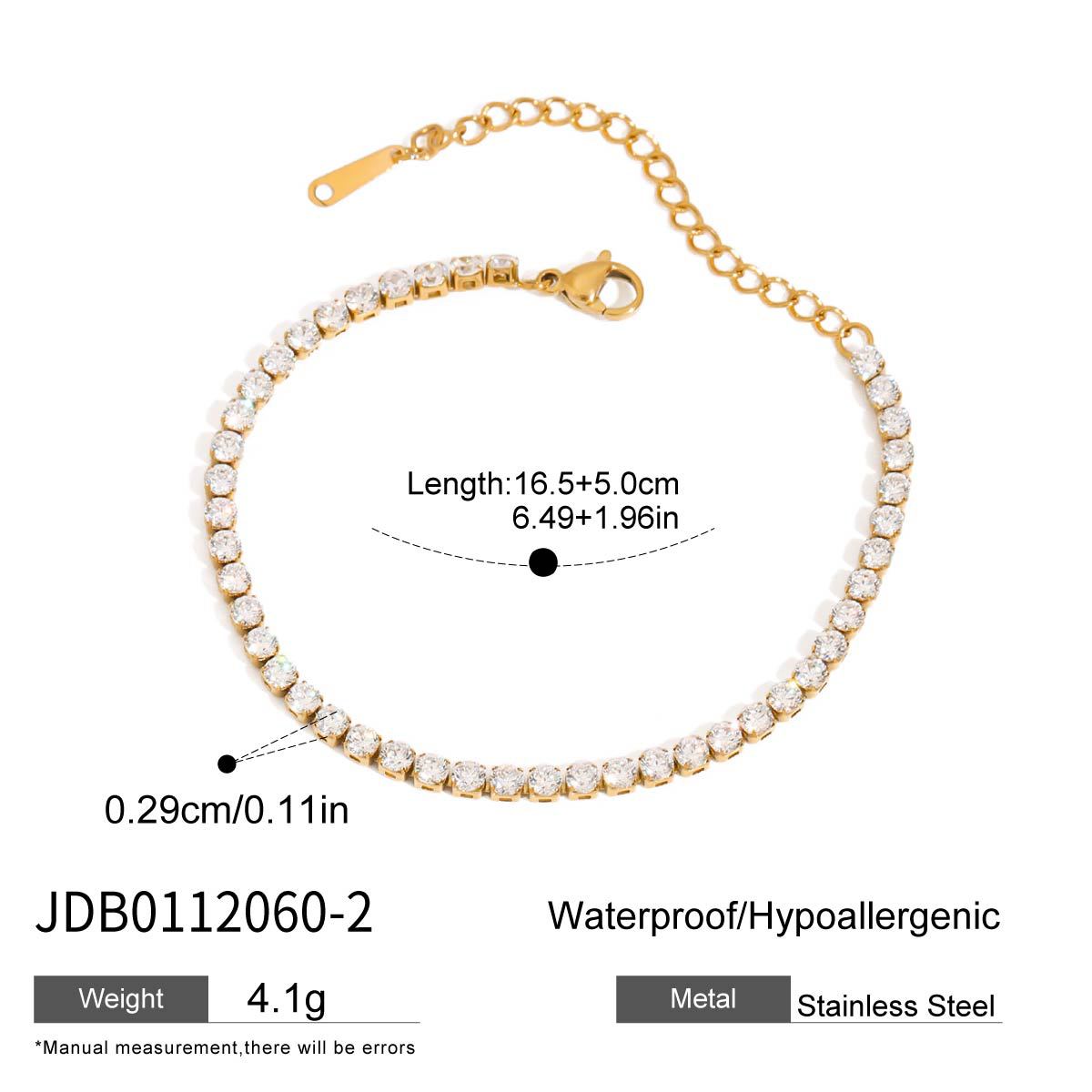 Titanium steel jewelry, stainless steel layered bracelets, light luxury high-end non-fading jewelry, tennis chains
