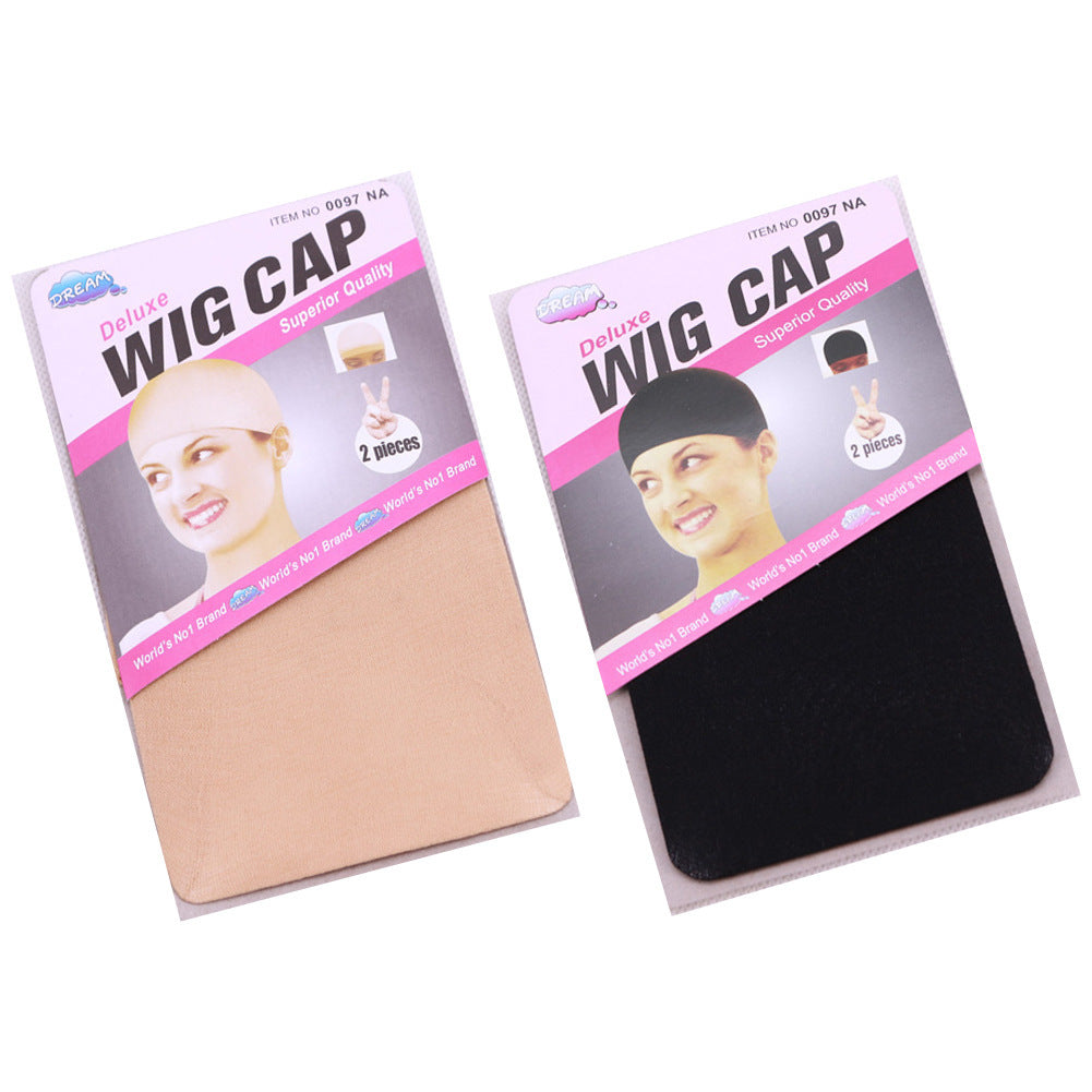 Wig Lace Hair Net Stockings Hair Net High Elastic Stockings Net Cap Wig Caps 2PCS
