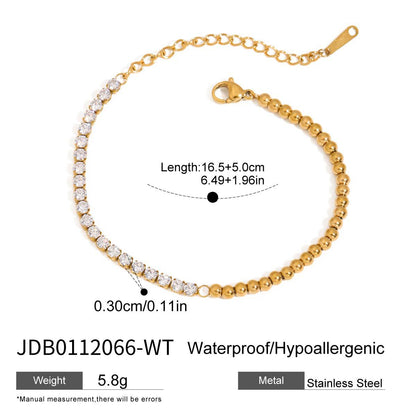 Titanium steel jewelry, stainless steel layered bracelets, light luxury high-end non-fading jewelry, tennis chains
