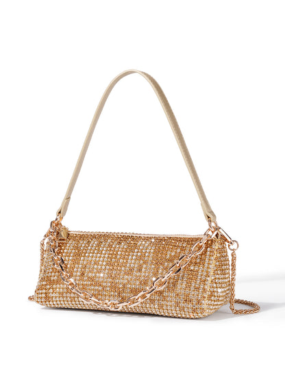Fashion Triangle King Bag Single Shoulder Crossbody Bag Diamond-Studded Bag Evening Bag