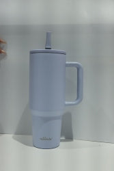 40oz Large Capacity Tumbler with Handle - Vacuum Insulated Stainless Steel Travel Mug, Keeps Drinks Ice Cold 24H+ for Gym, Work & Road Trips