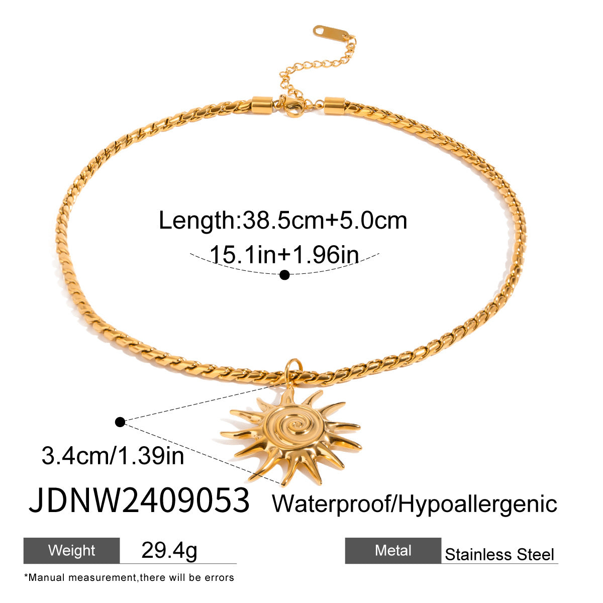 Stainless steel holiday jewelry titanium steel necklace light luxury high-end clavicle chain