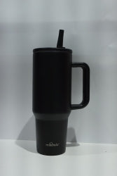 40oz Large Capacity Tumbler with Handle - Vacuum Insulated Stainless Steel Travel Mug, Keeps Drinks Ice Cold 24H+ for Gym, Work & Road Trips