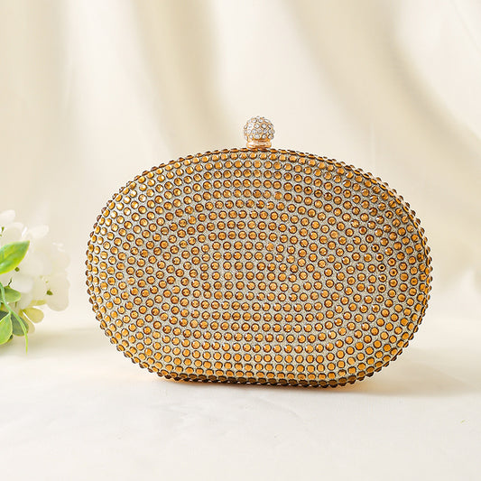 Sparkly Rhinestone Clutch Purse for Women - Elegant Wedding Party Bag with Detachable Chain