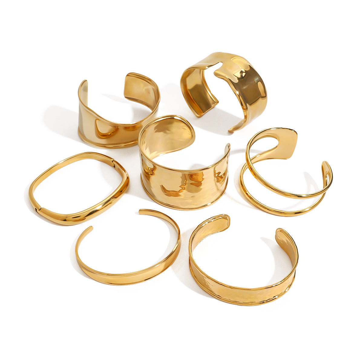 Stainless Steel Exaggerated Gold Bracelet High-end Open Bracelet Titanium Steel Jewelry Bracelet