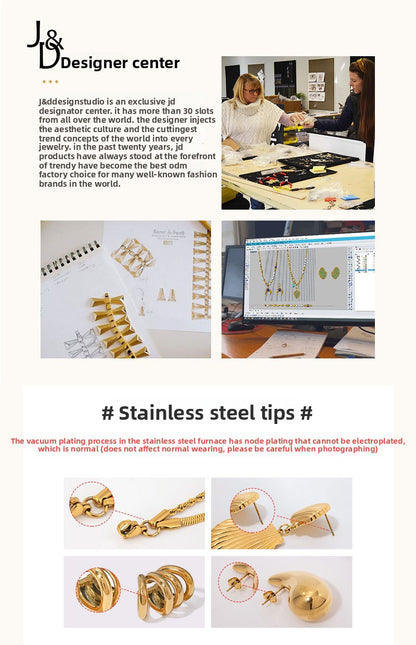 Stainless Steel Exaggerated Gold Bracelet High-end Open Bracelet Titanium Steel Jewelry Bracelet