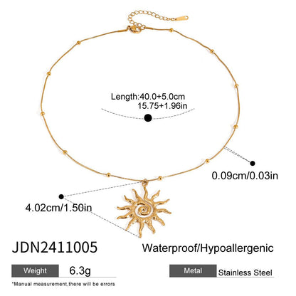 Stainless steel holiday jewelry titanium steel necklace light luxury high-end clavicle chain