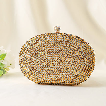 Sparkly Rhinestone Clutch Purse for Women - Elegant Wedding Party Bag with Detachable Chain