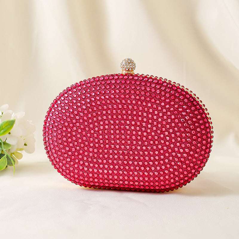 Sparkly Rhinestone Clutch Purse for Women - Elegant Wedding Party Bag with Detachable Chain