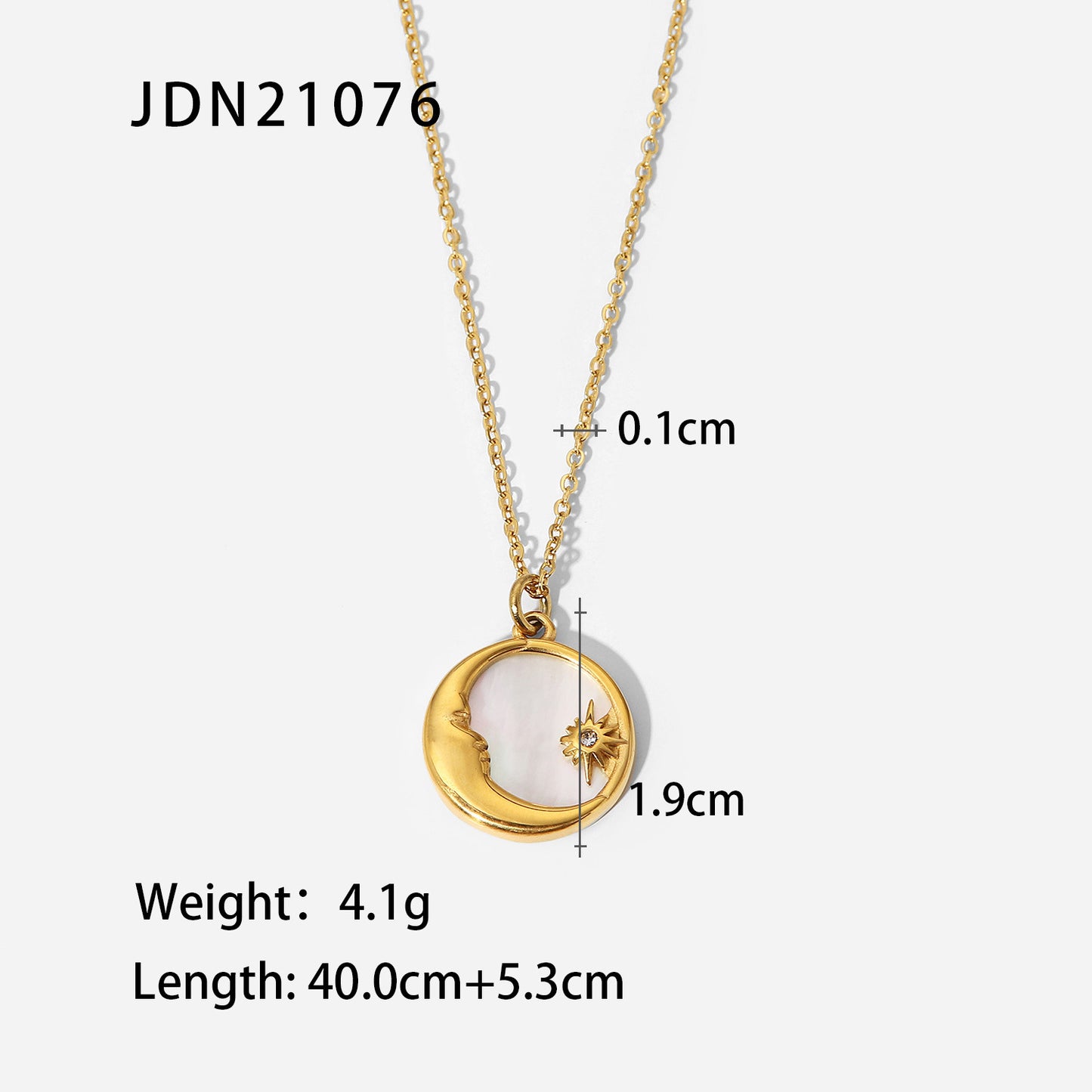 French  Retro Titanium Steel Heart Necklace Stainless Steel Zircon Heart Pendant Necklace for Women