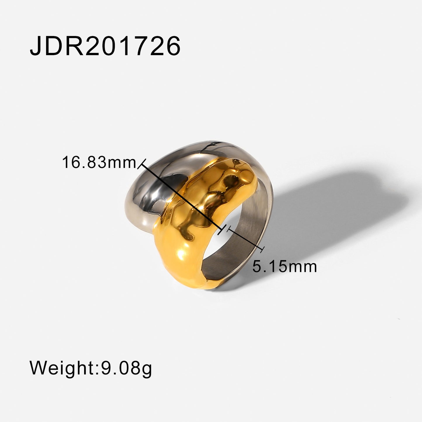 Stainless steel flower ring high-end ins ring jewelry cross-border jewelry titanium steel exaggerated rings