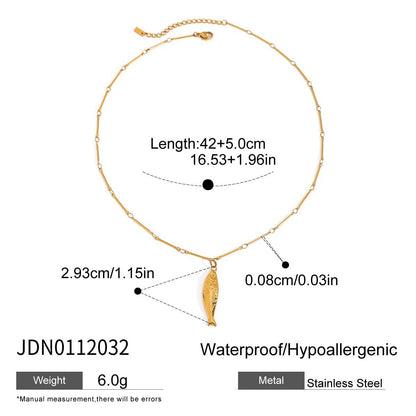 Stainless steel holiday jewelry titanium steel necklace light luxury high-end clavicle chain
