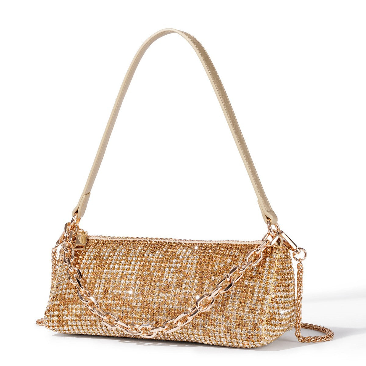 Fashion Triangle King Bag Single Shoulder Crossbody Bag Diamond-Studded Bag Evening Bag