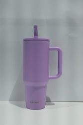 40oz Large Capacity Tumbler with Handle - Vacuum Insulated Stainless Steel Travel Mug, Keeps Drinks Ice Cold 24H+ for Gym, Work & Road Trips