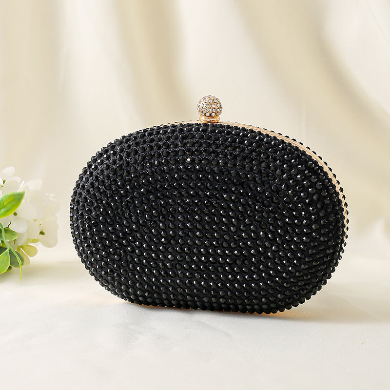 Sparkly Rhinestone Clutch Purse for Women - Elegant Wedding Party Bag with Detachable Chain