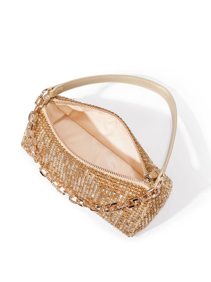 Fashion Triangle King Bag Single Shoulder Crossbody Bag Diamond-Studded Bag Evening Bag