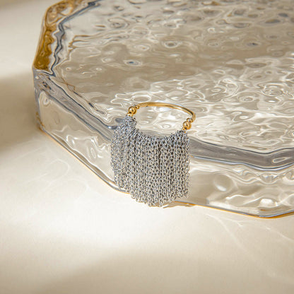 Stainless steel flower ring high-end ins ring jewelry cross-border jewelry titanium steel exaggerated rings
