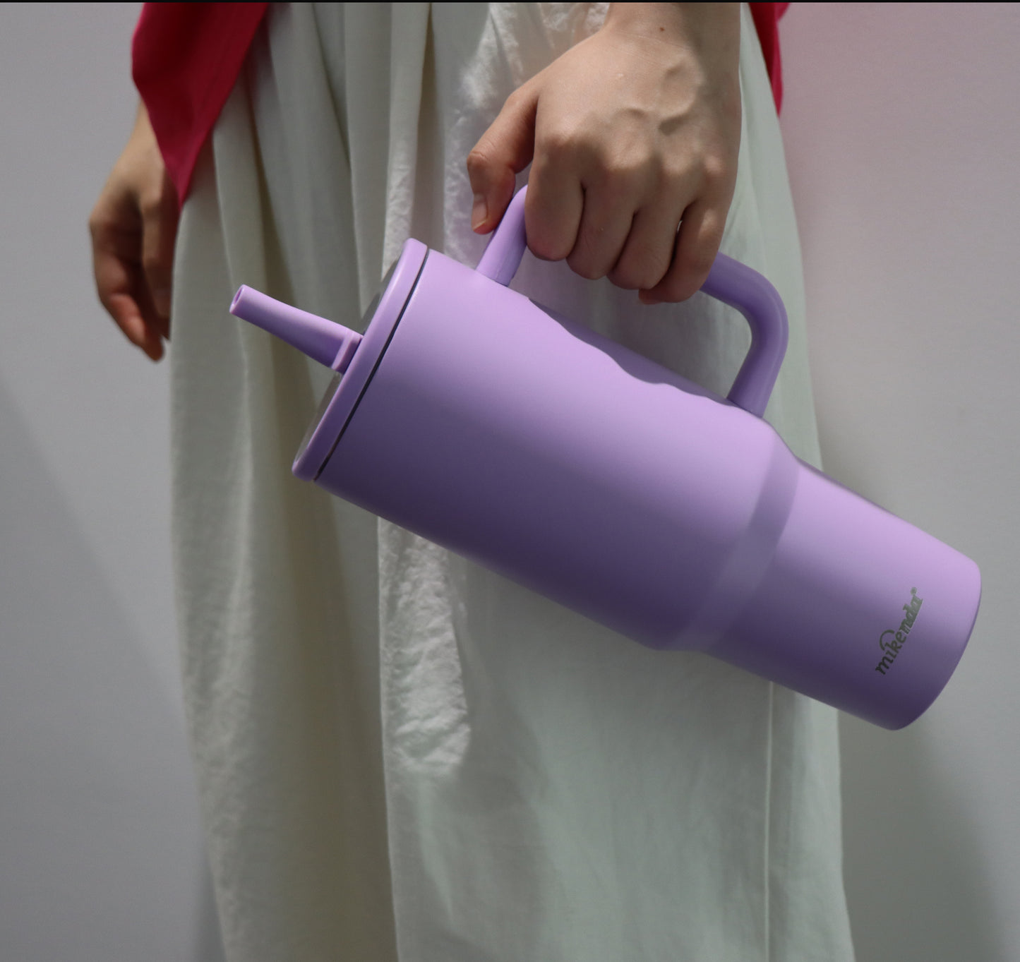 40oz Large Capacity Tumbler with Handle - Vacuum Insulated Stainless Steel Travel Mug, Keeps Drinks Ice Cold 24H+ for Gym, Work & Road Trips