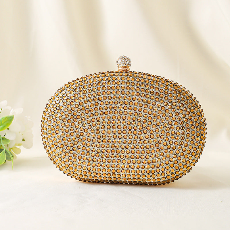 Sparkly Rhinestone Clutch Purse for Women - Elegant Wedding Party Bag with Detachable Chain
