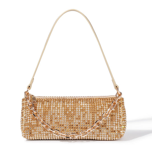 Fashion Triangle King Bag Single Shoulder Crossbody Bag Diamond-Studded Bag Evening Bag