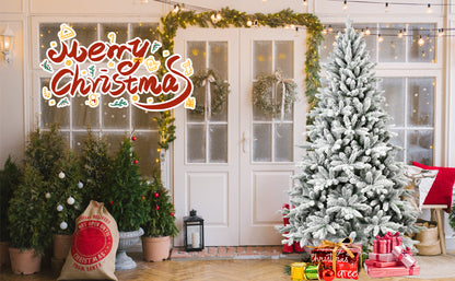 Luxury Snow White Xmas Tree with Encrypted PE/PVC Tips - Full & Realistic for Holiday Decor